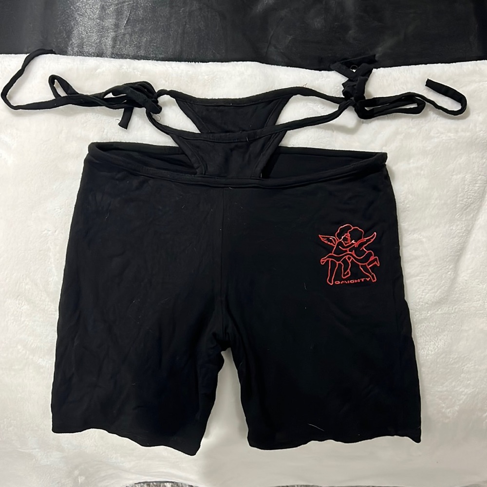 BLACK CHERUB ANGEL TIE SHORTS FROM OMIGHTY